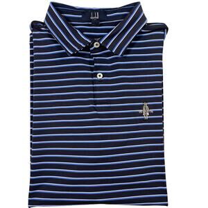 Men's Dunhill Striped Golf Polo Size L